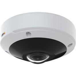 Axis M3057-PLR Mk II Caméra Dôme Fisheye 6Mp 180° 360° WDR IR pour Transport