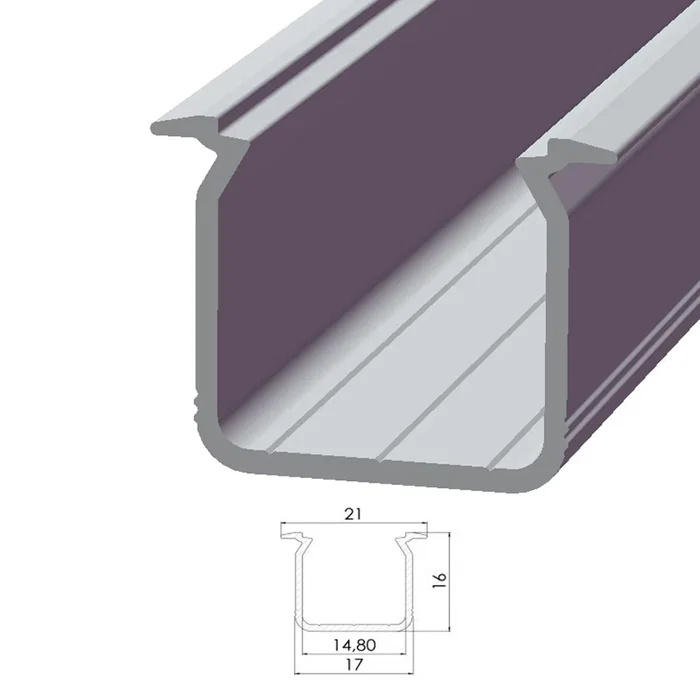 Profilé Aluminium Type ECO P05 1,00M Bruto Profilé Aluminium Type ECO P05 1,00M Bruto