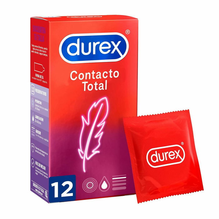 Durex Sensitive Total Contact préservatifs ultra fins, 12 unités Durex Sensitive Total Contact préservatifs ultra fins, 12 unités