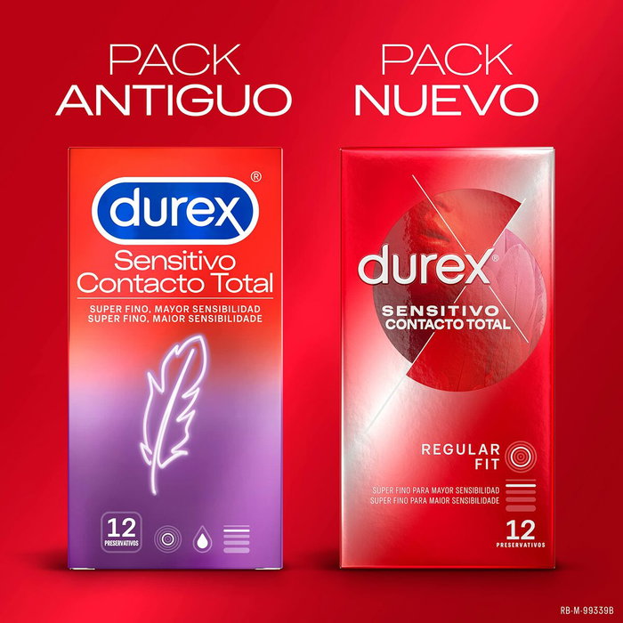 Durex Sensitive Total Contact préservatifs ultra fins, 12 unités Durex Sensitive Total Contact préservatifs ultra fins, 12 unités