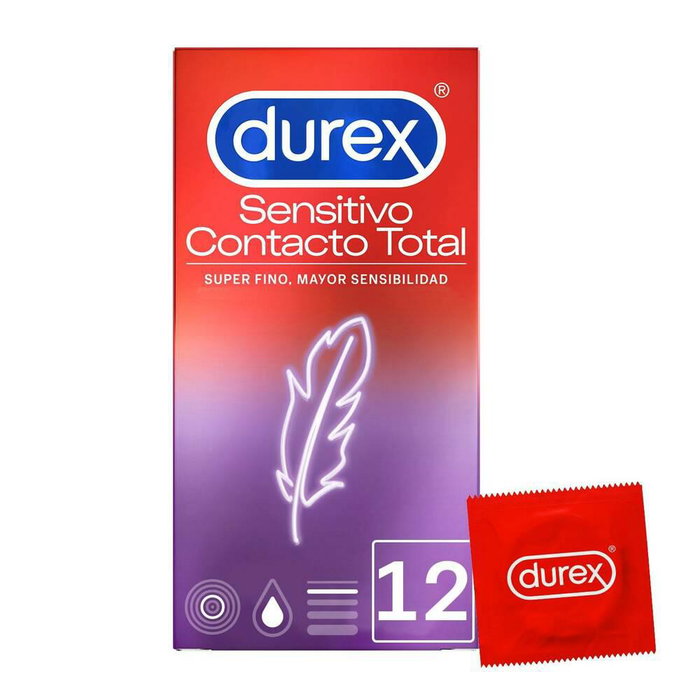 Durex Sensitive Total Contact préservatifs ultra fins, 12 unités Durex Sensitive Total Contact préservatifs ultra fins, 12 unités