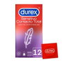 Durex Sensitive Total Contact préservatifs ultra fins, 12 unités