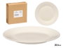 VESSIA Assiette à dessert en porcelaine blanche 20,5 cm