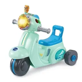 VTech Porteur Scooter Interactif 3 en 1 - Évolutif de 12 à 36 Mois avec Rouleau GPS et Consignes de Sécurité - Langue Française