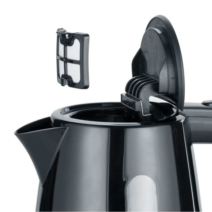 Severin WK3410 - Bouilloire électrique 1 litre, 2200 W, design compact, noir