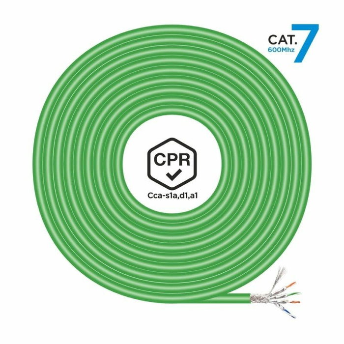 Aisens Câble Réseau Rigide FTP Catégorie 7 AWG23 Vert 305 m