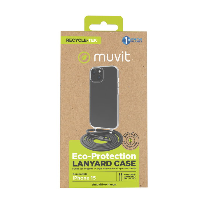 Protection pour téléphone portable Muvit for Change iPhone 15
