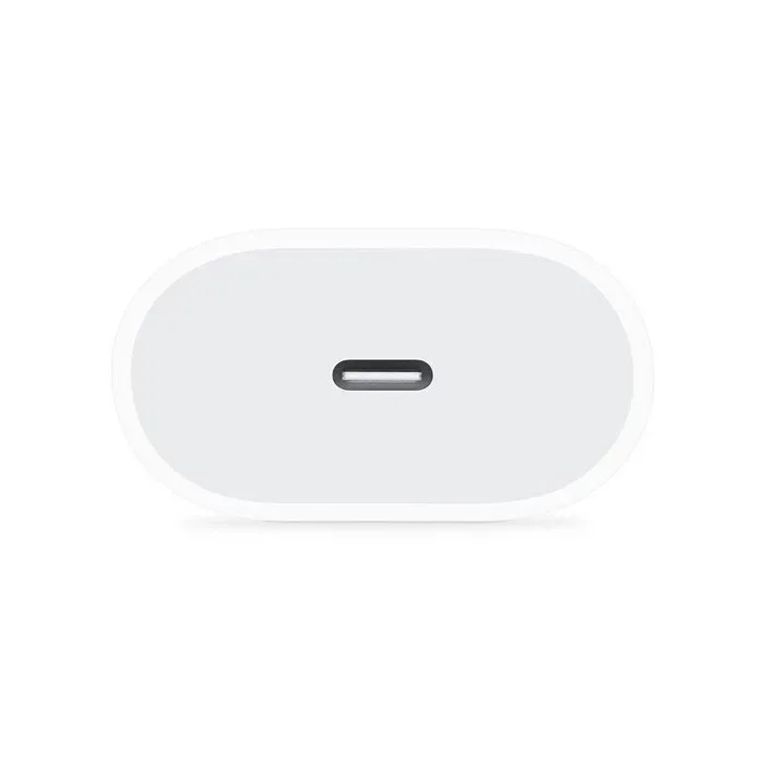 Apple Adaptateur Secteur USB-C 20W pour iPhone 12/11/SE/X/8, iPad Pro/Air/mini et MacBook - Charge Rapide - Modèle Original