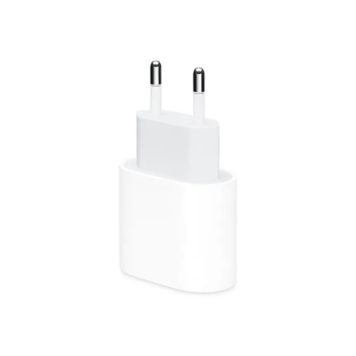 Apple Adaptateur Secteur USB-C 20W pour iPhone 12/11/SE/X/8, iPad Pro/Air/mini et MacBook - Charge Rapide - Modèle Original