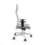 Piqueras y Crespo Chaise de Bureau Albacete Gris clair et Blanc