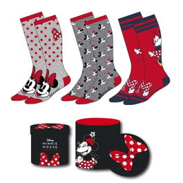 Cerdá - Chaussettes Pack de 3 Pièces Minnie, Motif Disney, Taille 36-43