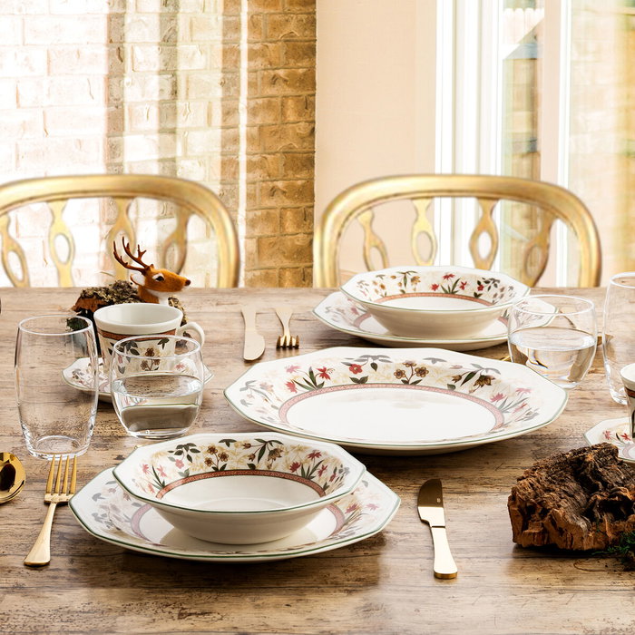 Queen´s By Churchill Assiettes Assam Multicolore Céramique 12 Pièces