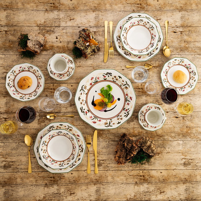 Queen´s By Churchill Assiettes Assam Multicolore Céramique 12 Pièces