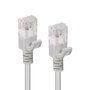 MicroConnect Câble réseau CAT6 U/UTP Slim 0.15m - Connecteurs plaqués or - PoE++ - Très flexible pour économiser l'espace - Gris