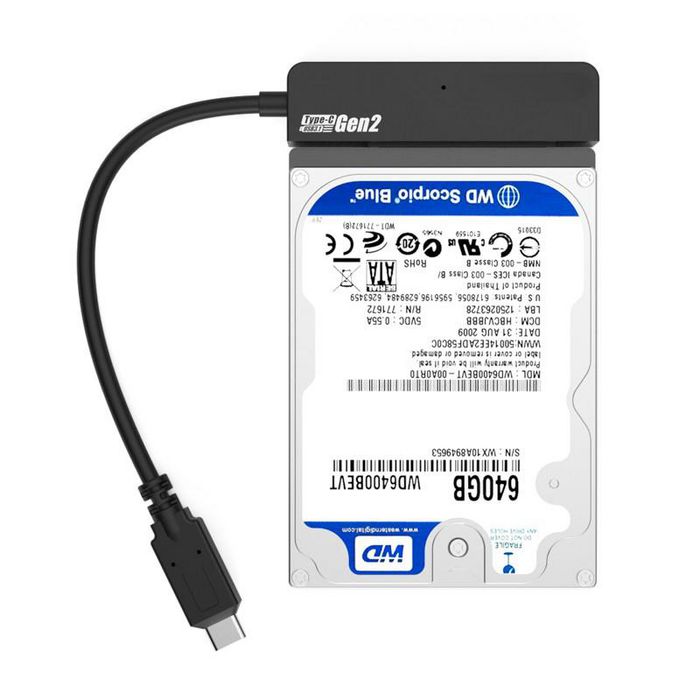 CoreParts Boîtier Convertisseur USB 3.2 vers SATA 2,5 pouces pour HDD/SSD