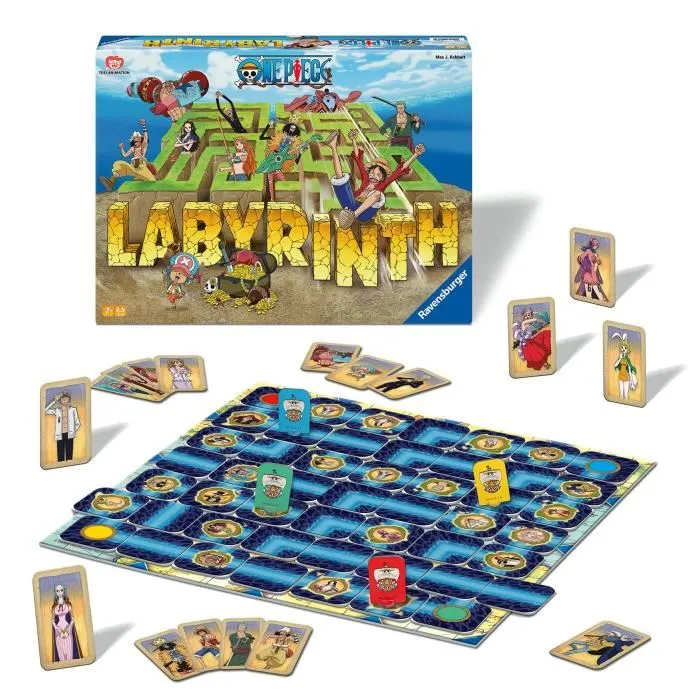 Ravensburger - Jeu de société Labyrinthe One Piece - Jeu de plateau et de réflexion pour enfants et familles - À partir de 7 ans - 22887