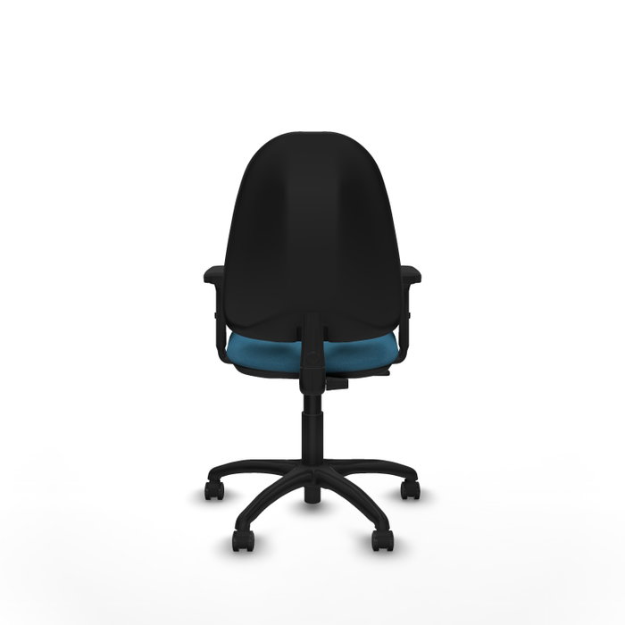 PIQUERAS Y CRESPO Chaise de bureau Algarra, tissu vert pétrole, mécanisme Contact permanent