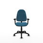 PIQUERAS Y CRESPO Chaise de bureau Algarra, tissu vert pétrole, mécanisme Contact permanent