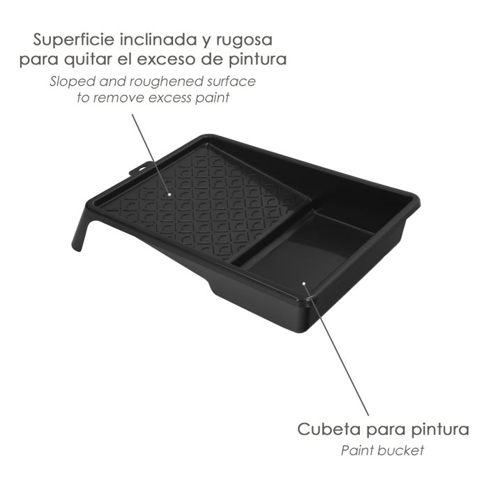 WOLFPACK LINEA PROFESIONAL Cubette de peinture domestique noire