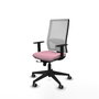 Piqueras y Crespo Chaise de Bureau Horna Rose et Blanc