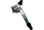 GETM Correa GUIT/BAJO Distressed Vernice Silver – Longueur ajustable jusqu'à 165 cm, similicuir texturé