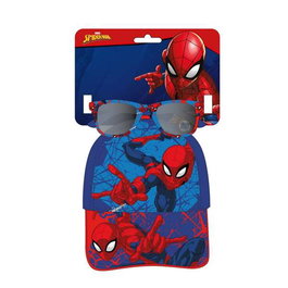 Cerdà Gorra et Lunettes de Soleil Spiderman Enfant, Taille 53 cm, Bleu