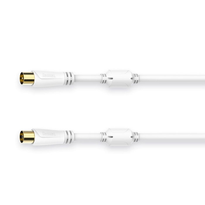 Câble Coaxial Antenne TV Hama 00205245 Blanc 75 cm