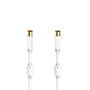 Câble Coaxial Antenne TV Hama 00205245 Blanc 75 cm