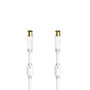 Câble Coaxial Antenne TV Hama 00205245 Blanc 75 cm