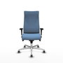Chaise de Bureau Piqueras y Crespo B1C086G Bleu ciel