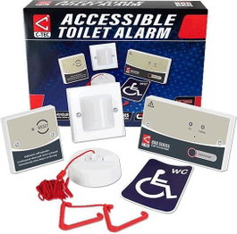 C-TEC Kit d'alarme d'assistance d'urgence et pour personnes handicapées conforme à la norme BS8300 avec batterie de secours