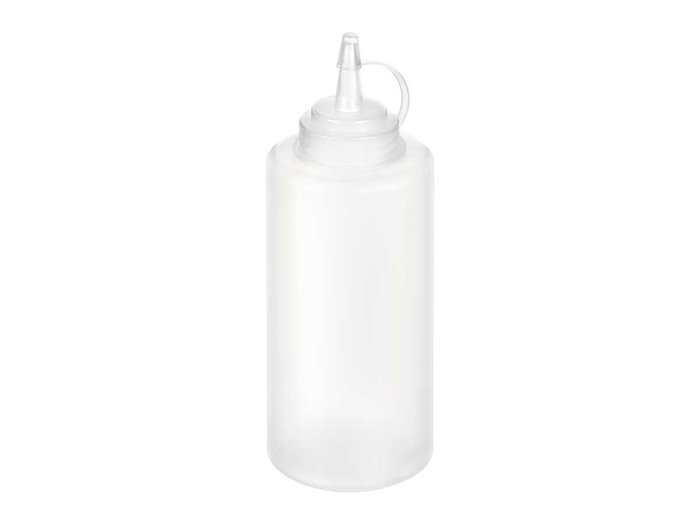KINVARA Lot de 48 bouteilles en plastique pour sauce 440 ml, Transparente