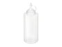 KINVARA Lot de 48 bouteilles en plastique pour sauce 440 ml, Transparente