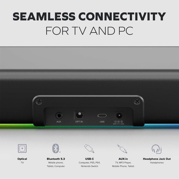 Barre de Son Sans Fil Creative Technology Blaster GS5 Noir