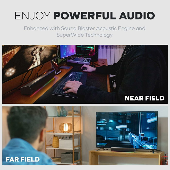 Barre de Son Sans Fil Creative Technology Blaster GS5 Noir