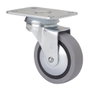 Ruedas Alex Roue pivotante en caoutchouc, grise, Ø 4 cm, charge max. 17 kg