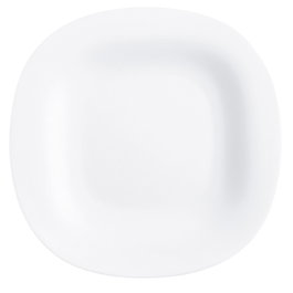 Luminarc Assiette à dessert Carine Blanc Opal 19 cm en Verre Trempé