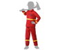 Déguisement de pompier pour enfant rouge (2 pièces)