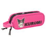 Safta Trousse Fourre-Tout Double Kuromi Noir Fuchsia