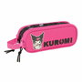 Trousse Fourre-Tout Double Kuromi Noir Fuchsia 21 x 8 x 6 cm