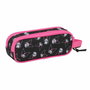 Trousse Fourre-Tout Double Kuromi Noir Fuchsia 21 x 8 x 6 cm