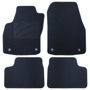 Set de tapis de voitures OCC Motorsport OCCOP0008 Noir Opel Astra H Twintop Cabrio 4 Pièces