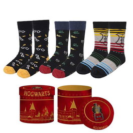 Cerdá Pack de 3 paires de chaussettes Harry Potter T3845 - Taille unique 38/45