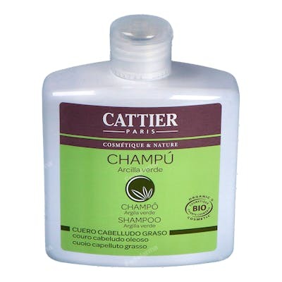 Cattier Shampooing à l'argile verte pour cheveux gras 250ml Cattier Shampooing à l'argile verte pour cheveux gras 250ml