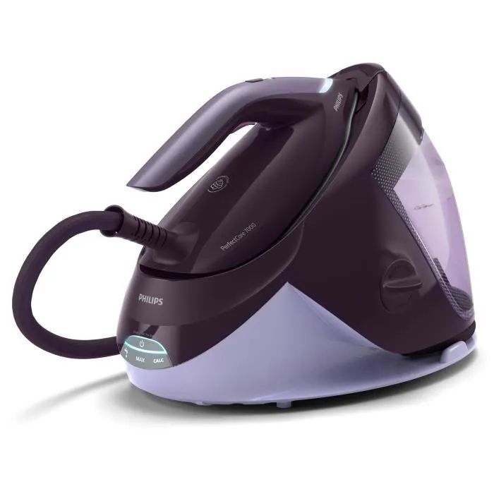 Philips PSG7150/30 Centrale vapeur 2100W Pression 8 bars Réservoir 1.8 L Technologie OptimalTEMP pour tous tissus - Design violet
