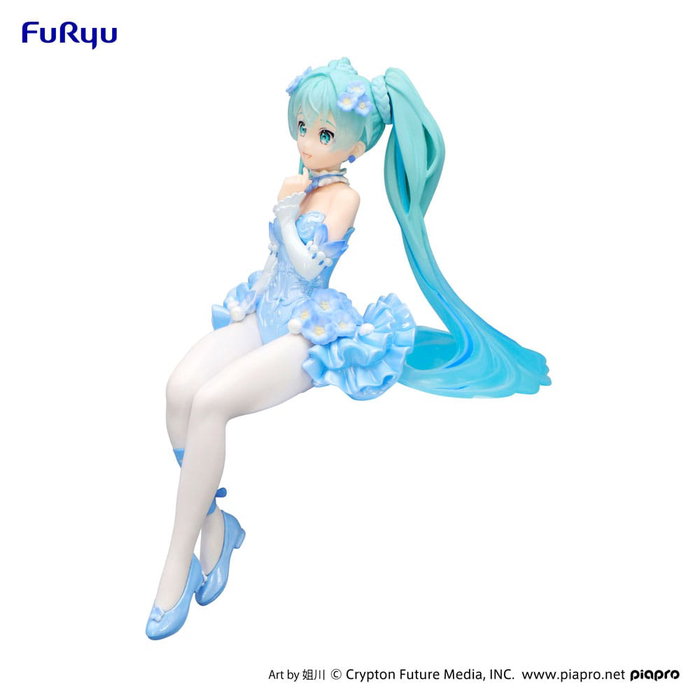 Hatsune Miku statuette PVC Noodle Stopper Flower Fairy Nemophila Pail Blue Color Ver. 15 cm Hatsune Miku statuette PVC Noodle Stopper Flower Fairy Nemophila Pail Blue Color Ver. 15 cm
