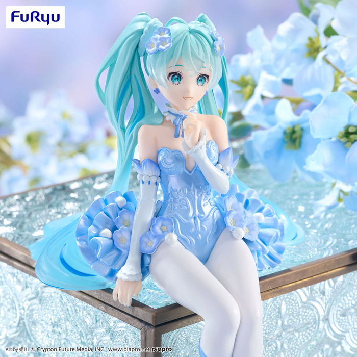 Hatsune Miku statuette PVC Noodle Stopper Flower Fairy Nemophila Pail Blue Color Ver. 15 cm Hatsune Miku statuette PVC Noodle Stopper Flower Fairy Nemophila Pail Blue Color Ver. 15 cm