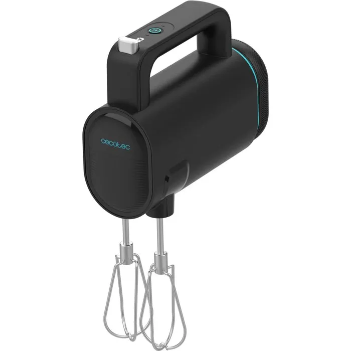 Cecotec BlendGo Pack - Mixeur plongeant, blender portatif et batteur sans fil - Noir