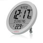 Kienzle Horloge murale DCF avec affichage de la température ambiante, blanc