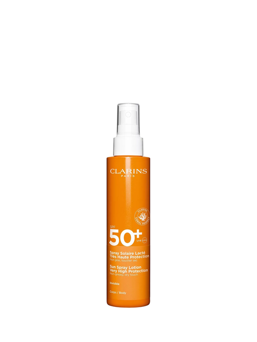 Clarins Spray lait hydratant SOLAIRE corps UVA/UVB 50+ 150 ml
